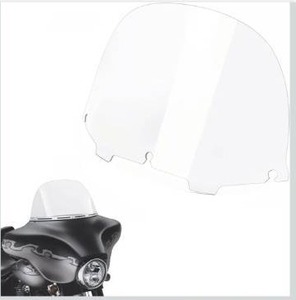 lot 8545 image: Amazicha Clear 13 Windshield Round Windscreen Wind Splitter Wind Deflector Compatible for 1996-2013 Harley Davidson Touring Electra Glide Ultra Classic Street Glide Ultra limited Tri Glide FLHT FLHX