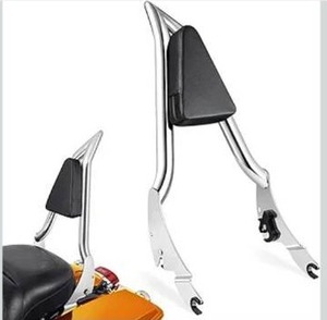 lot 8555 image: PBYMT Detachable Sissy Bar Passenger Backrest, Touring Quick Release Sissy Bar Backrest, 28inch Chrome Sissy Bar Fit for Harley Touring Street Glide Road King Road Glide Electra Glide 2009-2024