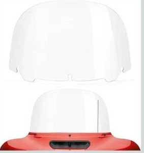 lot 8558 image: Amazicha Windshield 13 Round Windscreen 2014-2023 Fit for Harley Davidson Touring Street Glide14-23, Electra Glide 14-22, Ultra Limited 14-24 and 14-later Tri Glide models (Except 23 FLHXSE) Clear