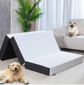 lot 8564 image: Folding Mattress Queen Size,6 inch Tri-fold Memory Foam Mattress Topper with Washable Cover, Non-Slip Bottom Guest Bed Queen Size, 78 x 58 x 6