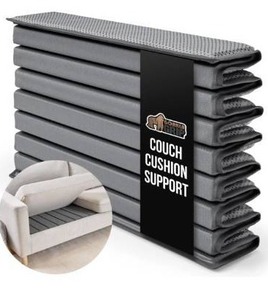 lot 8596 image: GORILLA GRIP Heavy Duty Couch Cushion Support Board to Fix Sagging Sofas, 21.5 x 70 Sofa, Thick Plywood Boards Add Strong Seat Supports, Stays in Place, Replacement Stuffing Under Couches, Grey
