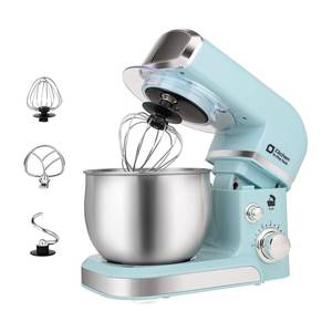 lot 8613 image: Kitchen in the box Stand Mixer,3.2Qt Small Electric Food Mixer,6 Speeds Portable Lightweight Kitchen Mixer for Daily Use with Egg Whisk,Dough Hook,Flat Beater (Blue)