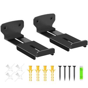 lot 8625 image: notiela Soundbar Wall Mount Bracket for Samsung, Bose, Vizio, LG, Sony Soundbar Mount with Depth Adjustable 3.54-6.3 Sound Bar Mounts Under TV Shelf Hold up to 38 Lbs