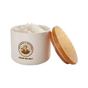 lot 8627 image: AVA JANE&nbspKITCHEN Salt Cellar - Colima Sea Salt Container with Lid Elegant Kitchen Salt Holder - Salt Jar with Cover Perfect for Keeping Table Salt, Spice, Gourmet Salt and Salt Pot