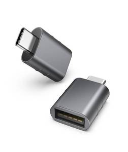 lot 8634 image: Syntech USB C to USB Adapter Pack of 2, USB 3.0 Female to Thunderbolt 43 Adapter Compatible with MacBook Pro Air 2024, Surface, iPad, iPhone, Galaxy Notebook, XPS and More Type C Devices, Space Grey