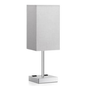 lot 8660 image: Touch Bedside Table Lamp For Nightstand - 3-Way Dimmable Night Lamp with USB A  Type C Charging Ports and two AC Outlets, Small Desk Light with E26 LED Bulb for Bedroom Living Room, GREY PLUS