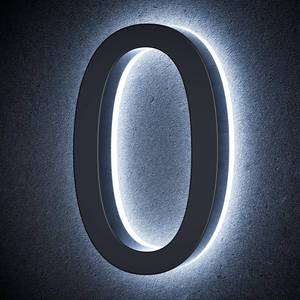 lot 8665 image: LLtronation 9 Inch Backlit House Numbers for Outside, Stainless Steel, LED Illuminated Home Address Number, Modern Lighted Address Signs for Houses, Restaurant, Waterproof