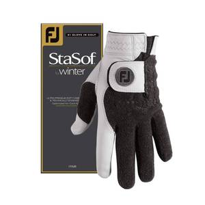 lot 8676 image: FootJoy Mens StaSof Winter Gloves, Pearl, Small, Pair
