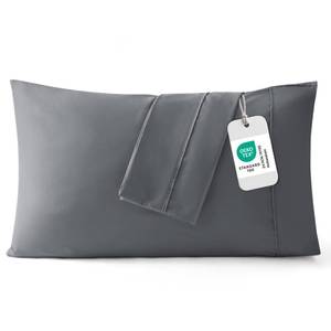 lot 8727 image: Bedsure King Size Pillow Cases Set of 2 - Dark Grey Brushed Microfiber Pillowcases 2 Pack, Super Soft Pillow Case Cover with Envelope Closure, Wrinkle, Fade and Stain Resistant, 20x36 Inches