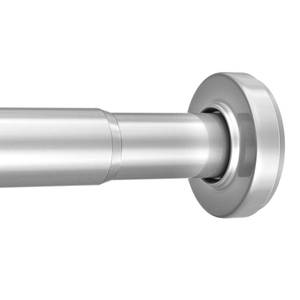 lot 8736 image: AmazerBath Spring Tension Shower Curtain Rod, 31-75 Inches Heavy Duty Tension Rod Rust Proof Bathroom Curtain Rod, Adjustable No Drill Easy Segmented Installation, Silver