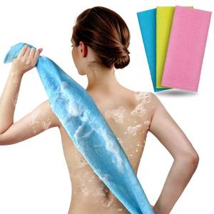 lot 8737 image: ARCH&M Exfoliating Washcloth Body Scrubber Back Scrubber for Shower Japanese Beauty Washcloth Bath Wash Cloth Korean Exfoliation Luffah Towel Net Sponge Loofah Body Scrub 3 Pack
