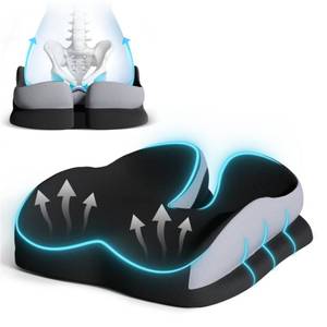 lot 8748 image: Seat Cushions for Office Chairs Wheelchair Cushion for Long Sitting Back Pain��Memory Foam Seat Car Computer Desk Chair Cushion��Coccyx Cushion for Tailbone Pain Relief Cushion Office Chair Butt Pillow