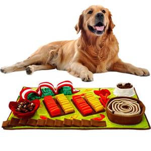 lot 8778 image: Pettain Snuffle Mat for Dogs Dog Puzzle Toy for Mental Stimulation &amp Enrichment, Large 32x20 Washable Slow Feeder for Small &amp Large Breeds