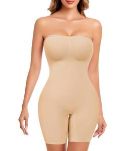 lot 8779 image: HEPOE Strapless Shapewear for Women, Full Shape Wear Tummy Control Bodysuit, Seamless Slimming Body ShaperXL