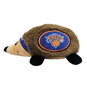 lot 8798 image: NBA New York Knicks Plush Hedgehog Toy for Dogs & Cats, Cool Soft Pet Toy for Fun and Interactive Play, Dog Chew Toy with Squeaker, Licensed Hot Pet Toy
