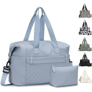 lot 8811 image: Pritent Travel Duffle Bag, Waterproof Weekender Overnight Hospital Bags for Women Men with Toiletry Bag Lightweight Personal Item Duffle Gym Bag for Travel, Airplanes, Sports(Blue, Medium)