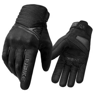 lot 8823 image: INBIKE Waterproof Winter Motorcycle Gloves Thermal Fleece Touchscreen with TPR Palm Pad Cushioning Hard Knuckle Black Small