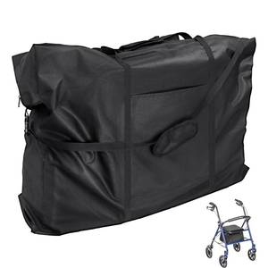 lot 8844 image: Hengme Rollator Travel Bag - Waterproof Wheelchair Bag for Folding Walker Compact Wheelchair Transport Chair Portable Large Duffel Bag Carry Case for Car and Airplane Traveling,Black