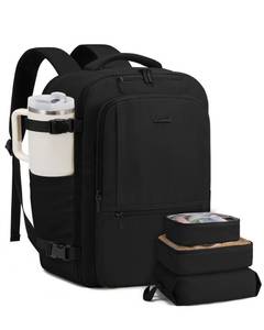 lot 8845 image: LOVEVOOK Travel Backpack for Women & Men, 40L Large Carry On Backpack Airline Approved, TSA Personal Item Weekender Bag, Water Resistant Laptop Backpack with 3 Packing Cubes for Travel Essentials