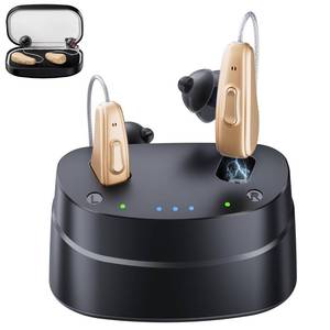 lot 8860 image: Hearing Aids, Hearing Aids for Seniors, Rechargeable Hearing Aid with Noise Cancellation, 5-Level Button Volume Control, OTC Hearing Amplifier for Moderate Hearing Loss, Clear Sound