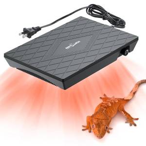 lot 8867 image: REPTI ZOO Reptile Heat Panel Adjustable Temperature Reptile Heating Plate, Non-Light Heating Solution with Expanded Heating Range for Hermit CrabsLeopard GeckosTurtlesSnakesLizards