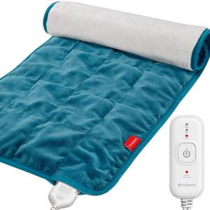 lot 14768 image: Comfytemp Weighted Heating Pad for Back & Period, FSA Eligible Electric Heat Pad, Valentines Day Birthday Gifts for Mom Dad Women Men, 2.2 lb HSA Approved Neck Shoulder Heated Pad, 2H Auto-Off, 12x24