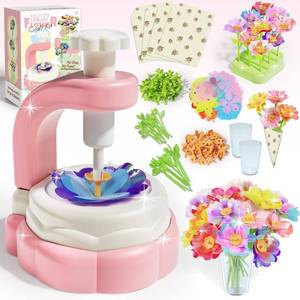 lot 14772 image: Airyard DIY Craft Kits Toys for Kids Ages 8-12 - Fabric Flower Bouquets Girls Toys Age 6-8, Arts & Crafts for 4 5 6 7 8 Year Old Toddler Girl, Educational Activity Preschool Birthday Gifts