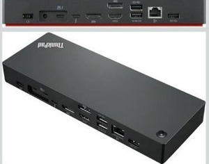 lot 4792 image: Lenovo ThinkPad Thunderbolt 4 Workstation Dock - Retail $229