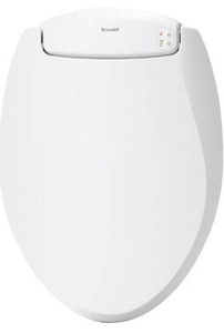 lot 9226 image: Brondell L60-EW LumaWarm Heated Nightlight Elongated Toilet Seat