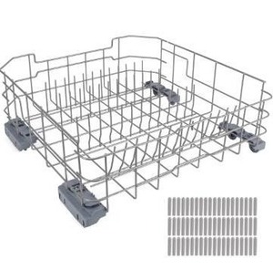 lot 9238 image: WD28X26099 WD28X34744 Dishwasher Lower Rack Compatible with GE Dishwashers - Replaces WD28X24396,WD28X22659,WD28X28918. Fits Models GDF510PSR3SS, GDF510PSM0SS, GDF510PSMOSS, GDF535PSR0SS, GDF510PSR6SS