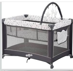 lot 9287 image: Pamo Babe Pack and Play with Bassinet, Portable Playard for Baby