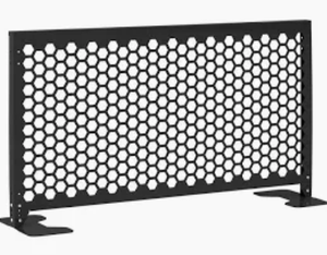 lot 9251 image: Mesh Room Partition gate, height 33x150 black