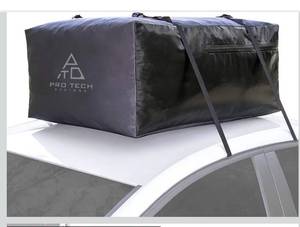 lot 9389 image: Voyager 10 Cubic Feet Waterproof Rooftop Cargo Roof Bag, No Roof Rack Needed UV-Protected PVC Semi-Coated Mesh, Welded Seams, Water Seal Zipper 36 L x 30 W x 16 H