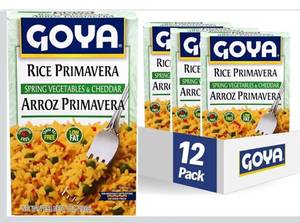 lot 9443 image: Goya Foods Rice Primavera Mix, 7 Ounce (Pack of 12)