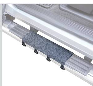 lot 9444 image: Universal Running Board Nerf Bar Footing Traction Mat for Cars, Trucks, Trailers, and ATVs