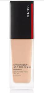 lot 9455 image: Shiseido Synchro Skin Self-Refreshing Foundation SPF 30, Linen 220 - Medium-to-Full Buildable Coverage - Natural Finish, 24-Hour Wear - Water Resistant & Non-Comedogenic - 30 mL