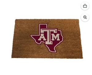 lot 9468 image: Logo Brands Texas A&ampM Aggies Doormat 23x35
