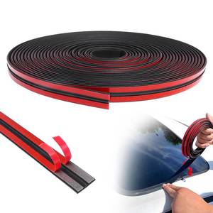 lot 9477 image: Storystore Car Weather Stripping, 14mmx19.68Ft T-Shape Cuttable Windshield Rubber Seal Strip, Self Adhesive Sunroof Cover Seal for Cars Trucks SUVs