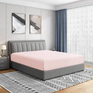 lot 9485 image: Cathay Home Full Fitted Sheet - Double Brushed Ultra Soft &nbspWrinkle &amp Fade Resistant - 14 Standard Pocket Fitted Sheet Only - Good Fit for 12-16 Deep Mattress (Full, Blush)