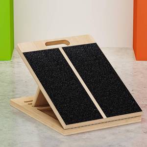lot 9516 image: TEMI Slant Board for Calf-Stretching - Wooden Incline Wedge Stretcher for Squats, Foot & Ankle Mobility, Portable Fitness Equipment, Balance Block for Heel Stretch