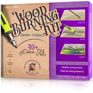 lot 9578 image: Craft Culture Beginners Wood Burning Kit for Kids, Teenage Boys & Girls - Easter Gifts for Boy & Girl - Craft Projects Birthday Gift Idea for Children Teen Woodburning DIY Hobby Kits Art Activities