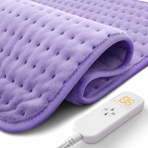 lot 9585 image: Ultra-Wide Microplush Heating Pad - 20x24 Electric Heating Pad for Back, Neck, Shoulder Pain and Cramps - Moist Heat Option, Machine Washable, Auto-Off - Gifts for Women, Mom, Grandma, Wife