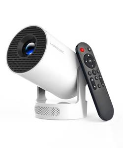 lot 9629 image: Magcubic Mini Projector with WiFi 6 and Bluetooth 5.4, Portable Projector 4K Support, 5W Soundbase Speaker, Auto Vertical Keystone 180°Rotatable Smart Proyector for Movie Home Outdoor incomplete no plug in