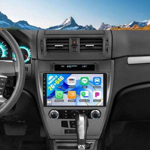 lot 9636 image: SIXWIN Android Car Radio for Ford Fusion Mondeo Mustang 2009-2012 with CarPlay Android Auto Mirror Link 2G64G 10.1 Inch Touchscreen with 26UI Bluetooth GPS Navigation WiFi FM Backup Camera MIC
