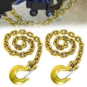 lot 9658 image: FITHOIST G80 Trailer Safety Chain 36 Inch  Tow Chain with 516 Clevis Snap Hook  2-Pack Heavy Duty Chains WLL 21,000 lbs for Towing