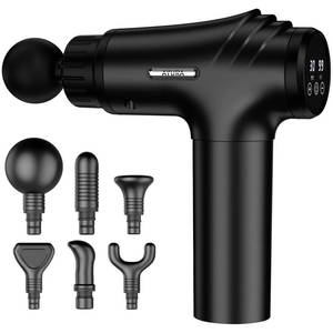 lot 9663 image: AYURA Massage Gun Deep Tissue, Muscle Massager Gun for Pain Relief, Percussion Massage Gun with 30 Speeds & 6 Heads, Portable Handheld Back Massage Gun for Athlets Men Women