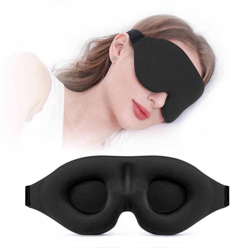 lot 37933 image: YIVIEW Sleep Mask for Side Sleeper, Complete Light Blocking 3D Sleeping Eye Mask, Soft Breathable Eye Cover for Women Men, Relaxing Zero Pressure Night Blindfold - Retail $10