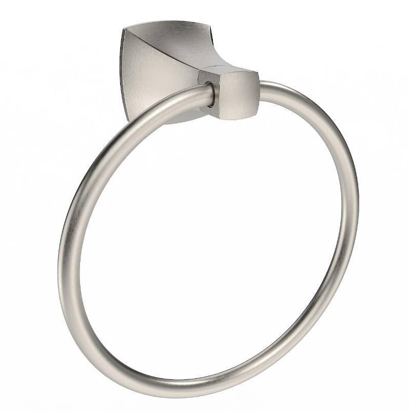 lot 47508 image: WZRUA Hand Towel Holder for Bathroom Kitchen Brushed Nickel Towel Ring Towel Hanger Stainless Steel and Zinc Alloy Wall Mount - Retail $16