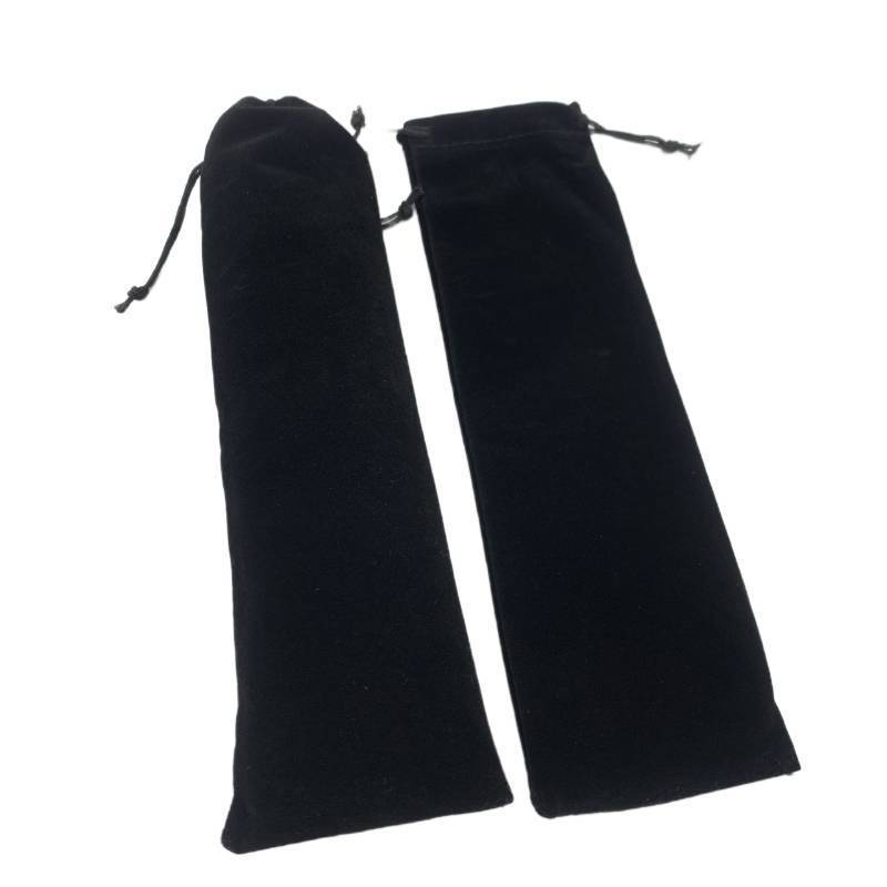 lot 53875 image: Palmhomee Pack of 12 3x10 Inch Velvet Drawstring Bags Gift Bag Velvet Pouch For Jewelry Wedding and Party Favor (Black) - Retail $14