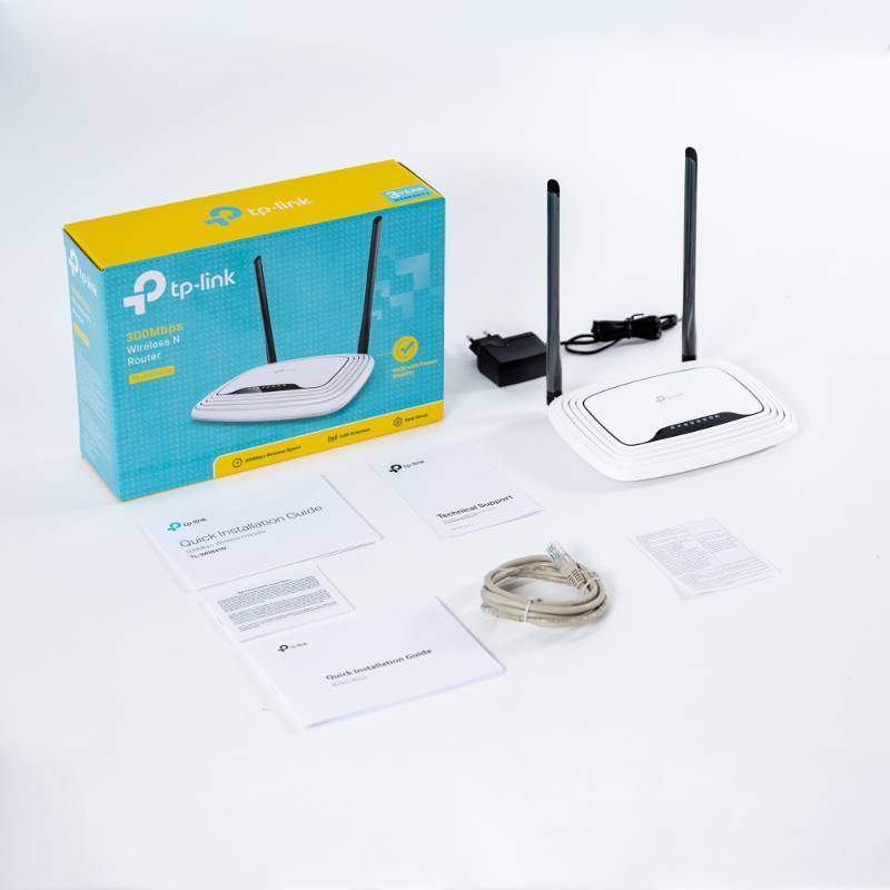 lot 47581 image: TP-Link N300 Wireless Extender, Wi-Fi Router (TL-WR841N) - 2 x 5dBi High Power Antennas, Supports Access Point, WISP, Up to 300Mbps
